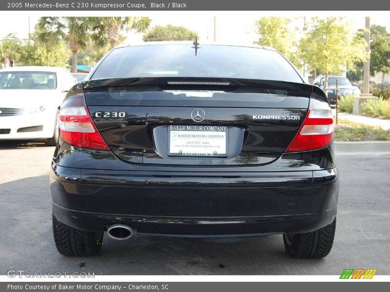 Black / Black 2005 Mercedes-Benz C 230 Kompressor Coupe