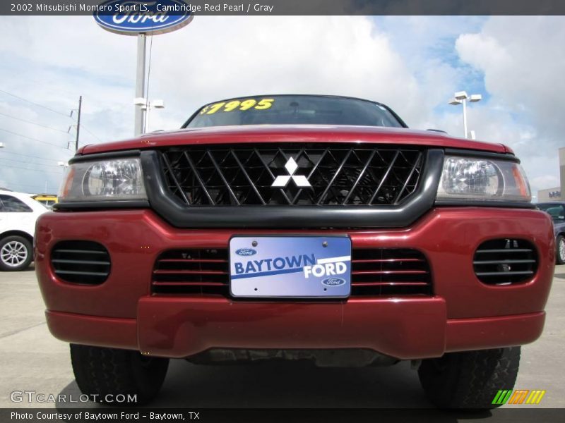 Cambridge Red Pearl / Gray 2002 Mitsubishi Montero Sport LS