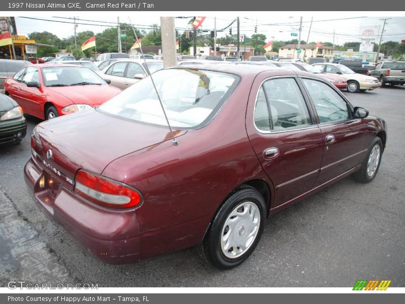 Garnet Red Pearl / Tan 1997 Nissan Altima GXE