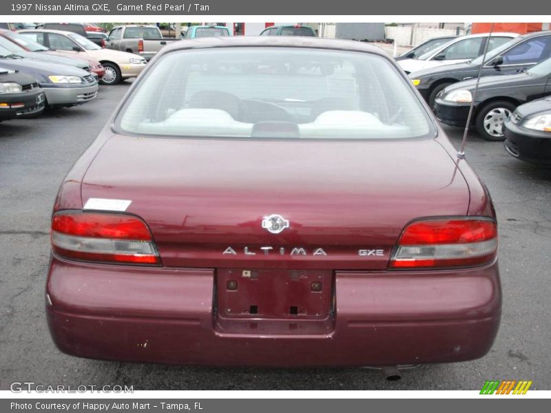 Garnet Red Pearl / Tan 1997 Nissan Altima GXE