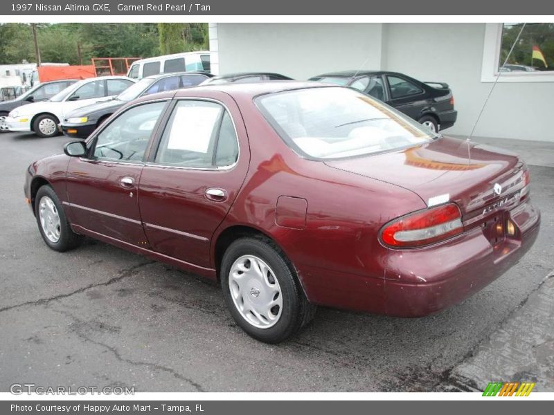 Garnet Red Pearl / Tan 1997 Nissan Altima GXE