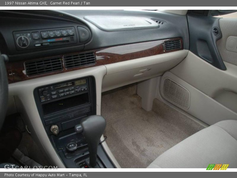 Garnet Red Pearl / Tan 1997 Nissan Altima GXE