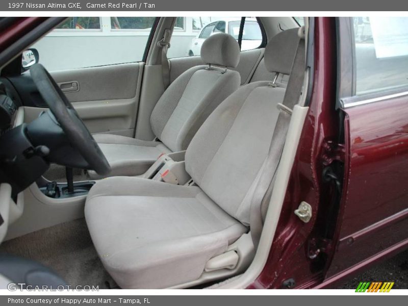 Garnet Red Pearl / Tan 1997 Nissan Altima GXE