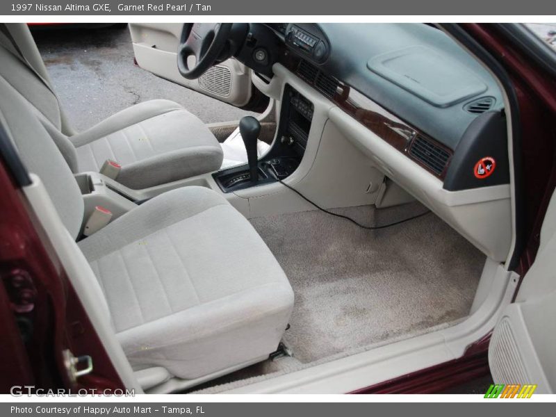 Garnet Red Pearl / Tan 1997 Nissan Altima GXE