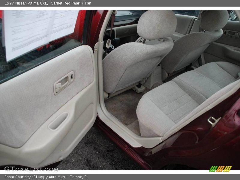 Garnet Red Pearl / Tan 1997 Nissan Altima GXE