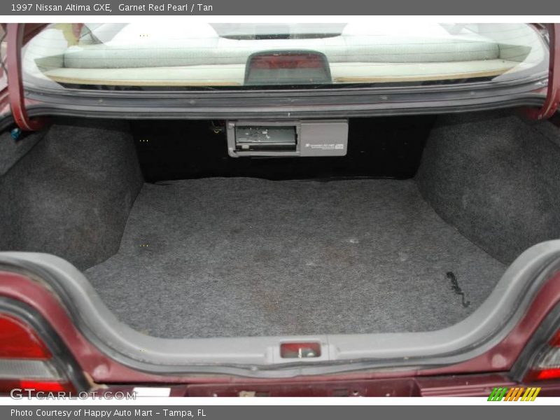Garnet Red Pearl / Tan 1997 Nissan Altima GXE