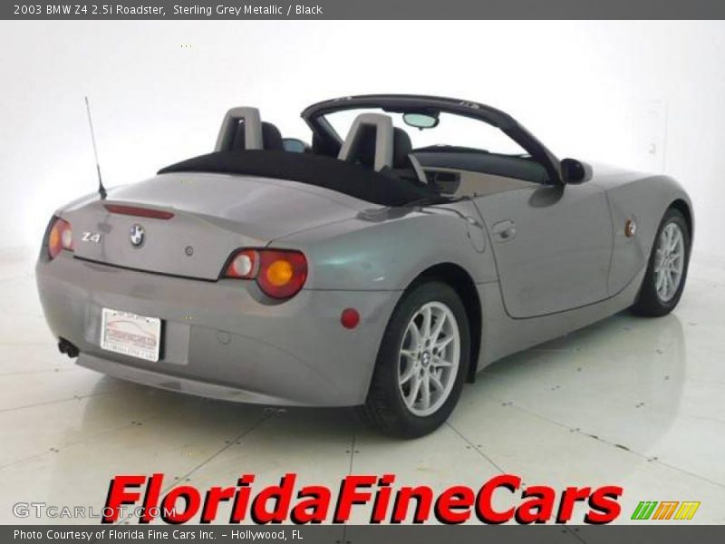 Sterling Grey Metallic / Black 2003 BMW Z4 2.5i Roadster