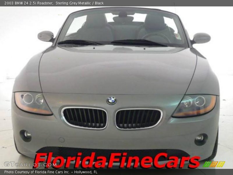 Sterling Grey Metallic / Black 2003 BMW Z4 2.5i Roadster
