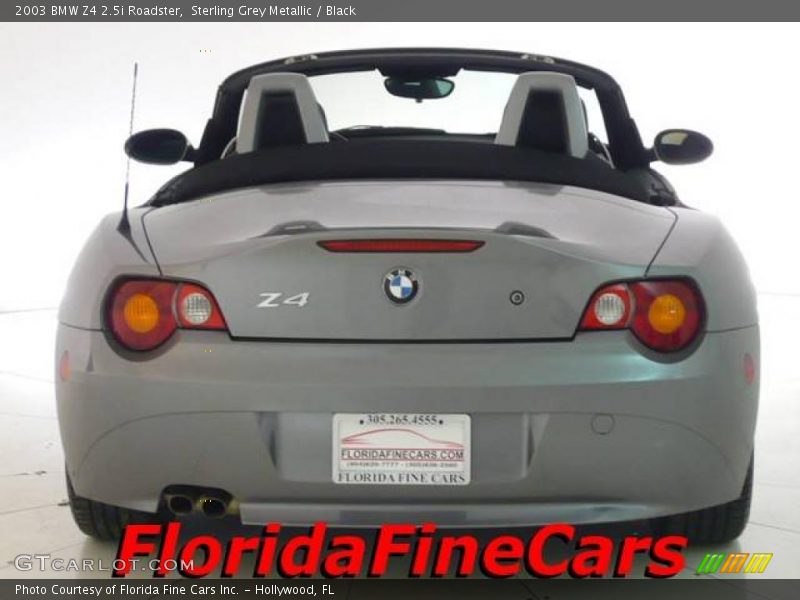Sterling Grey Metallic / Black 2003 BMW Z4 2.5i Roadster