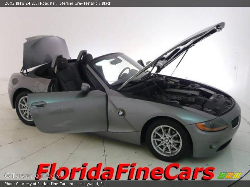 Sterling Grey Metallic / Black 2003 BMW Z4 2.5i Roadster