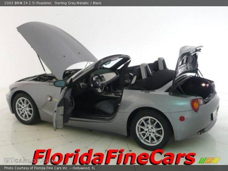 Sterling Grey Metallic / Black 2003 BMW Z4 2.5i Roadster