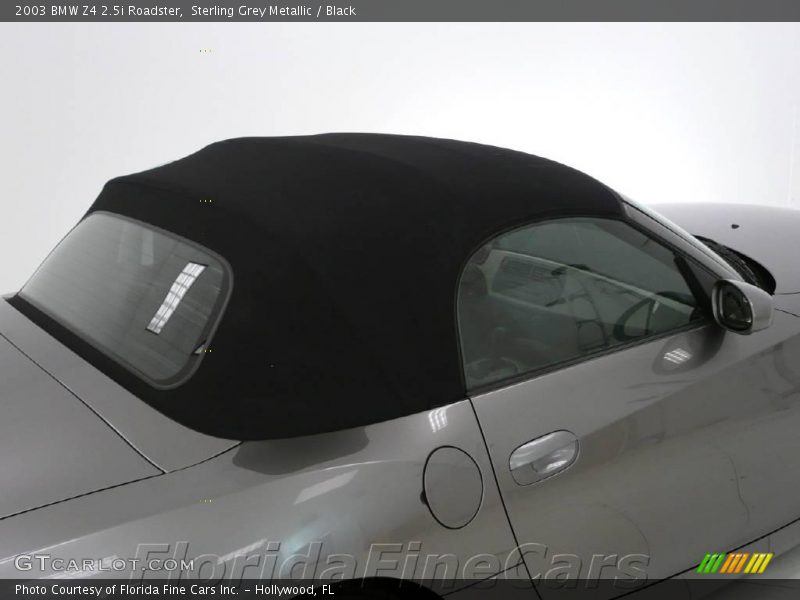 Sterling Grey Metallic / Black 2003 BMW Z4 2.5i Roadster