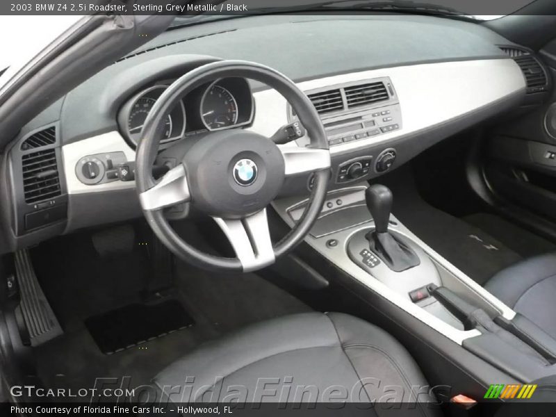 Sterling Grey Metallic / Black 2003 BMW Z4 2.5i Roadster