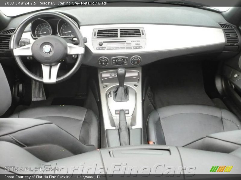 Sterling Grey Metallic / Black 2003 BMW Z4 2.5i Roadster