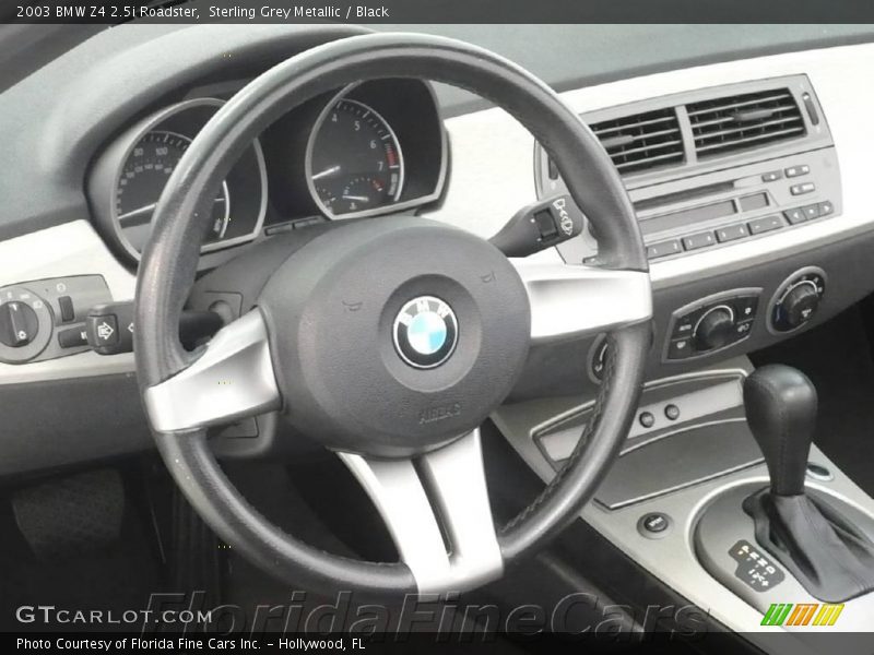 Sterling Grey Metallic / Black 2003 BMW Z4 2.5i Roadster