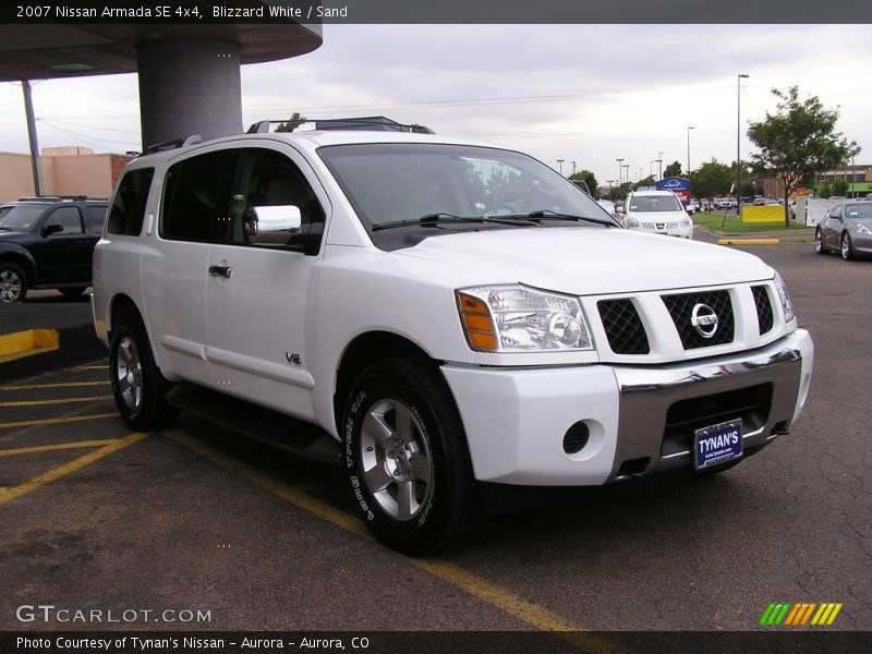 Blizzard White / Sand 2007 Nissan Armada SE 4x4