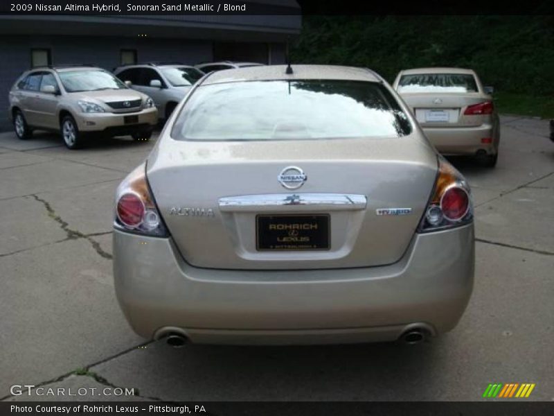 Sonoran Sand Metallic / Blond 2009 Nissan Altima Hybrid