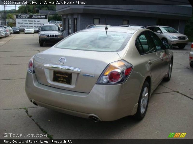 Sonoran Sand Metallic / Blond 2009 Nissan Altima Hybrid