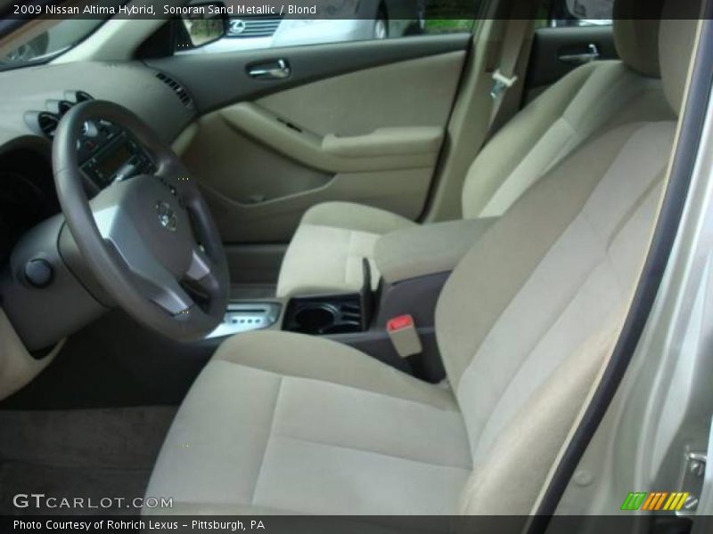 Sonoran Sand Metallic / Blond 2009 Nissan Altima Hybrid