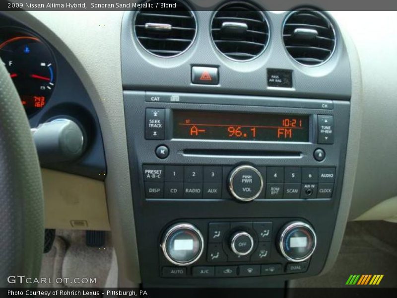 Sonoran Sand Metallic / Blond 2009 Nissan Altima Hybrid