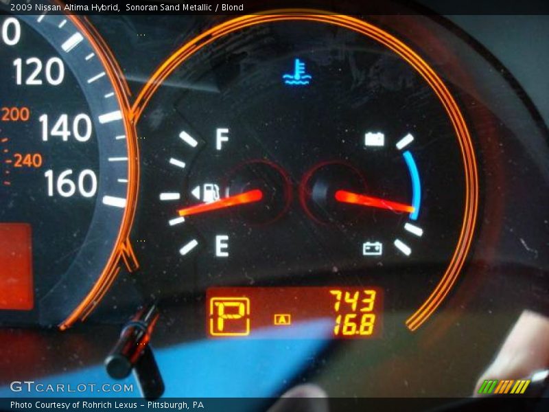 Sonoran Sand Metallic / Blond 2009 Nissan Altima Hybrid