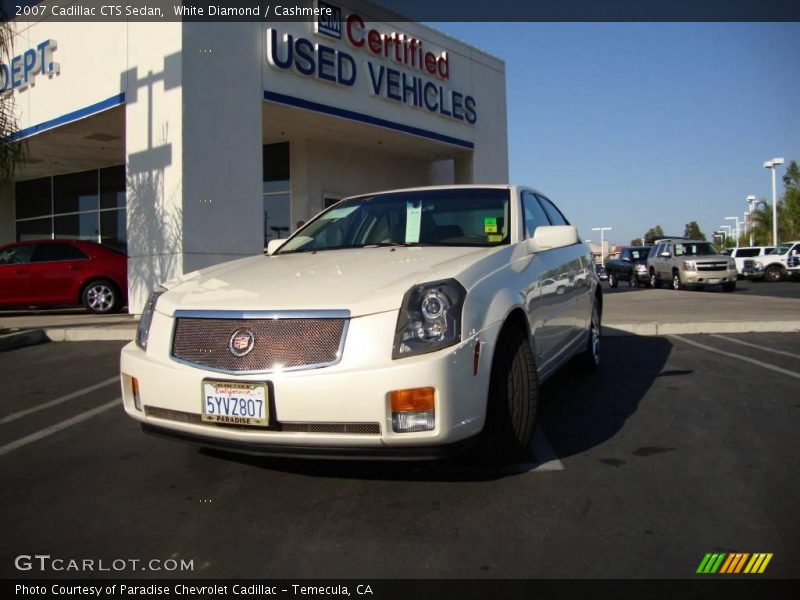 White Diamond / Cashmere 2007 Cadillac CTS Sedan