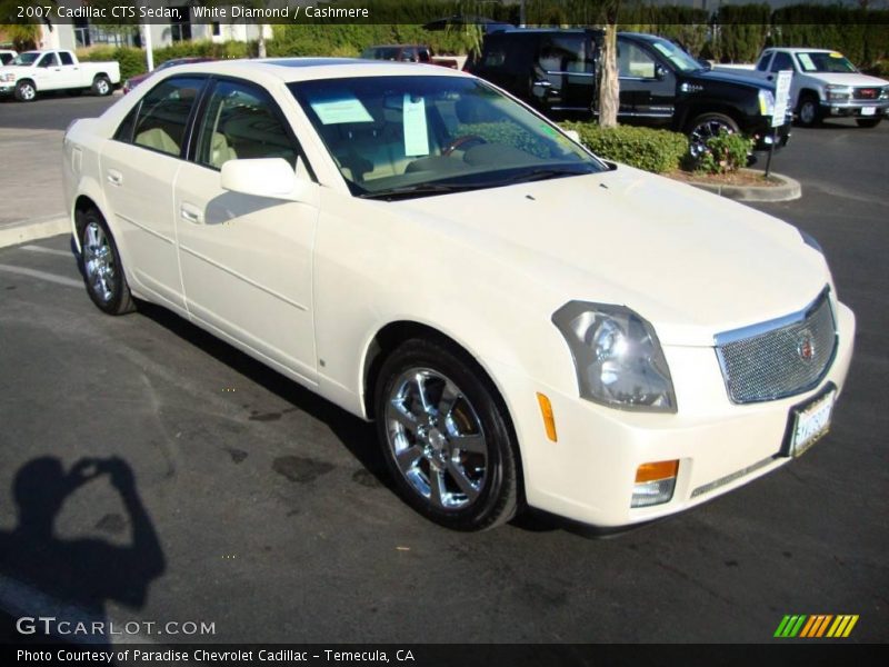 White Diamond / Cashmere 2007 Cadillac CTS Sedan