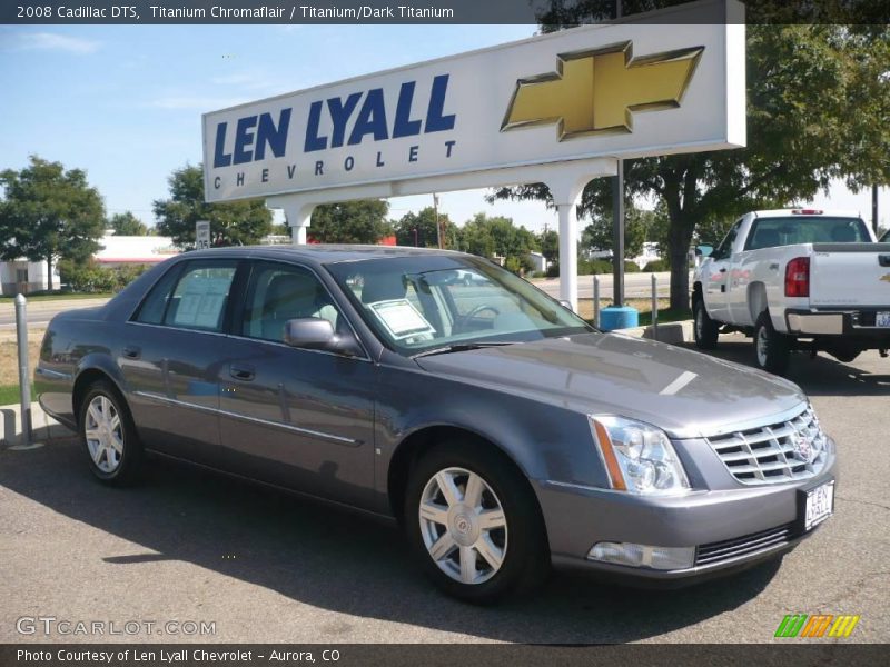 Titanium Chromaflair / Titanium/Dark Titanium 2008 Cadillac DTS
