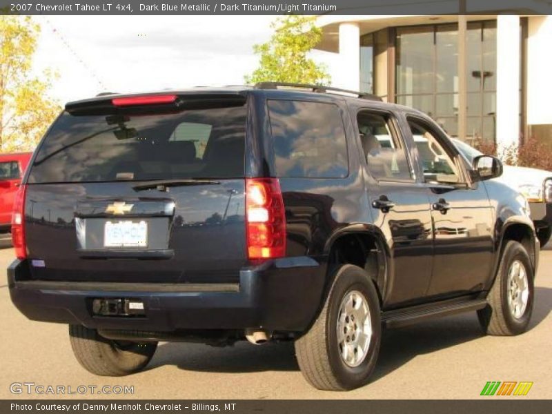 Dark Blue Metallic / Dark Titanium/Light Titanium 2007 Chevrolet Tahoe LT 4x4