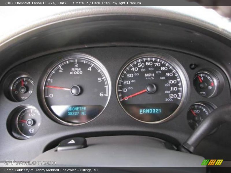 Dark Blue Metallic / Dark Titanium/Light Titanium 2007 Chevrolet Tahoe LT 4x4