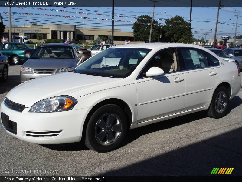 White / Gray 2007 Chevrolet Impala LT