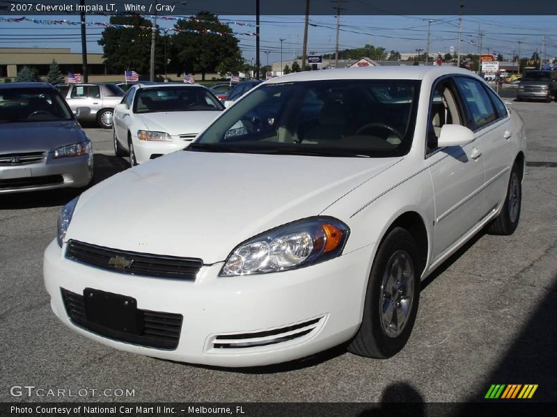 White / Gray 2007 Chevrolet Impala LT