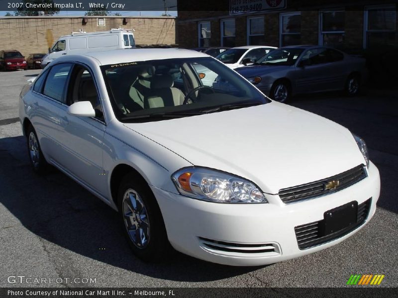 White / Gray 2007 Chevrolet Impala LT
