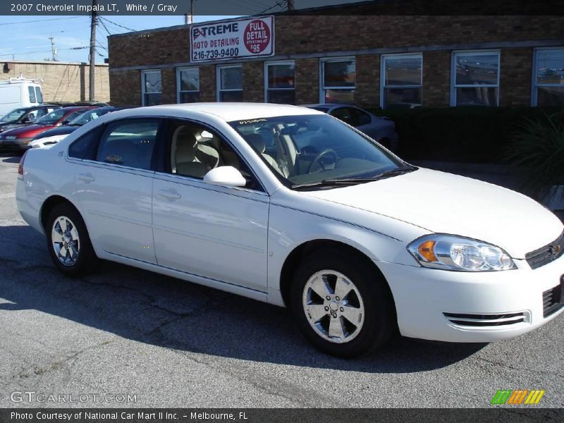 White / Gray 2007 Chevrolet Impala LT
