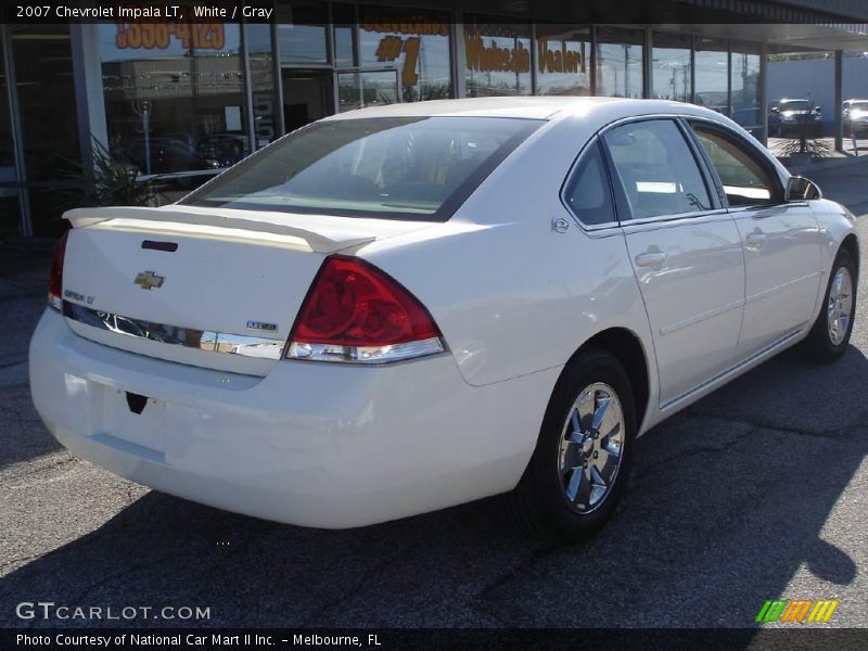 White / Gray 2007 Chevrolet Impala LT