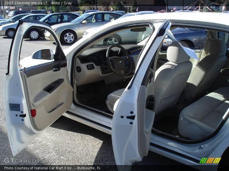 White / Gray 2007 Chevrolet Impala LT