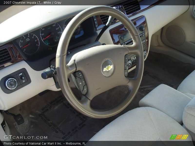 White / Gray 2007 Chevrolet Impala LT