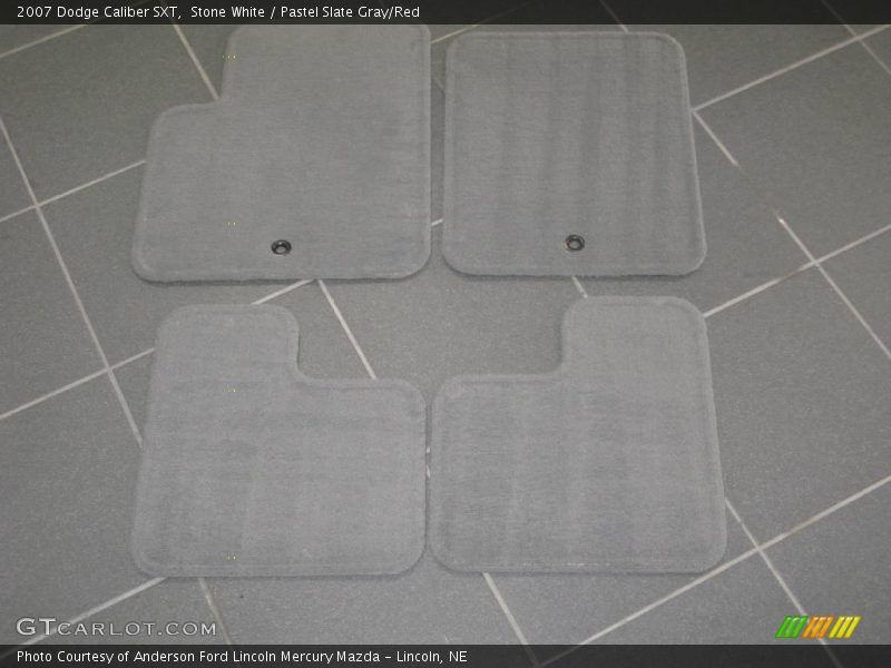 Stone White / Pastel Slate Gray/Red 2007 Dodge Caliber SXT