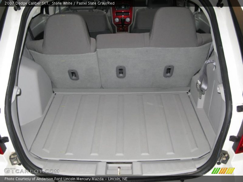 Stone White / Pastel Slate Gray/Red 2007 Dodge Caliber SXT