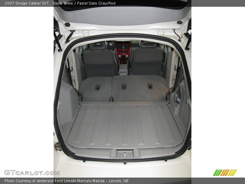 Stone White / Pastel Slate Gray/Red 2007 Dodge Caliber SXT