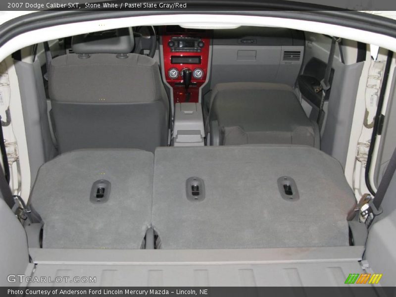 Stone White / Pastel Slate Gray/Red 2007 Dodge Caliber SXT