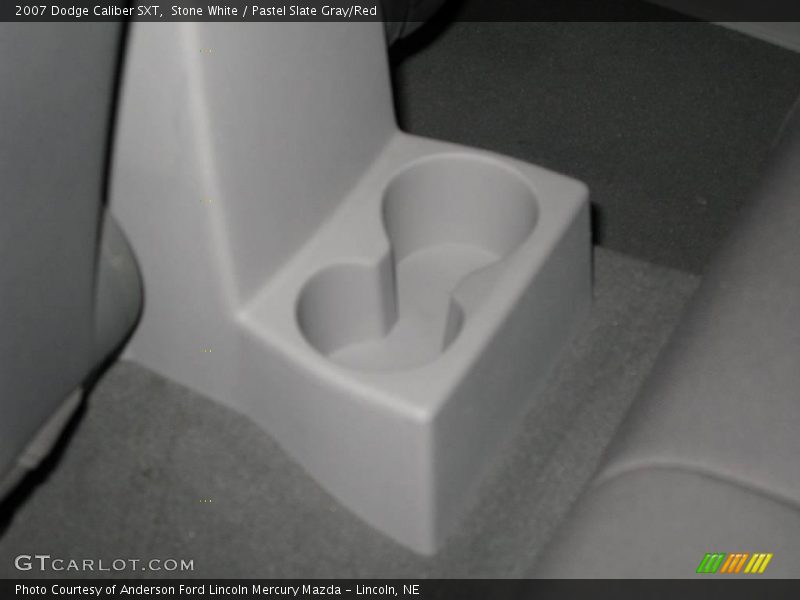 Stone White / Pastel Slate Gray/Red 2007 Dodge Caliber SXT