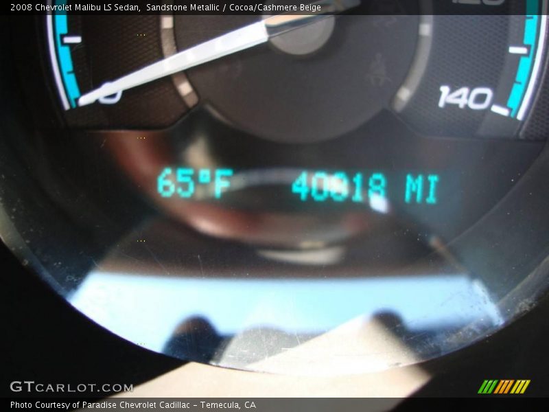Sandstone Metallic / Cocoa/Cashmere Beige 2008 Chevrolet Malibu LS Sedan