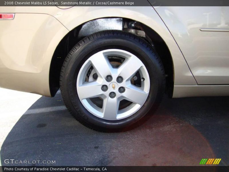 Sandstone Metallic / Cocoa/Cashmere Beige 2008 Chevrolet Malibu LS Sedan