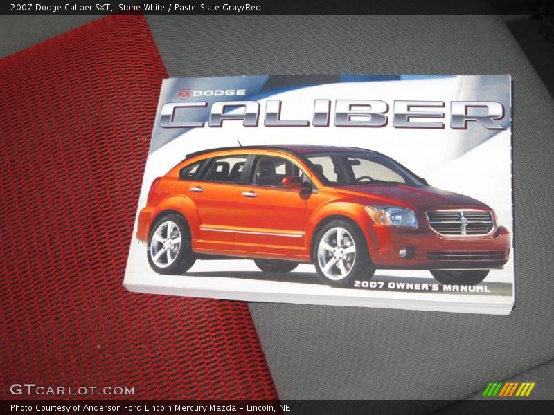 Stone White / Pastel Slate Gray/Red 2007 Dodge Caliber SXT