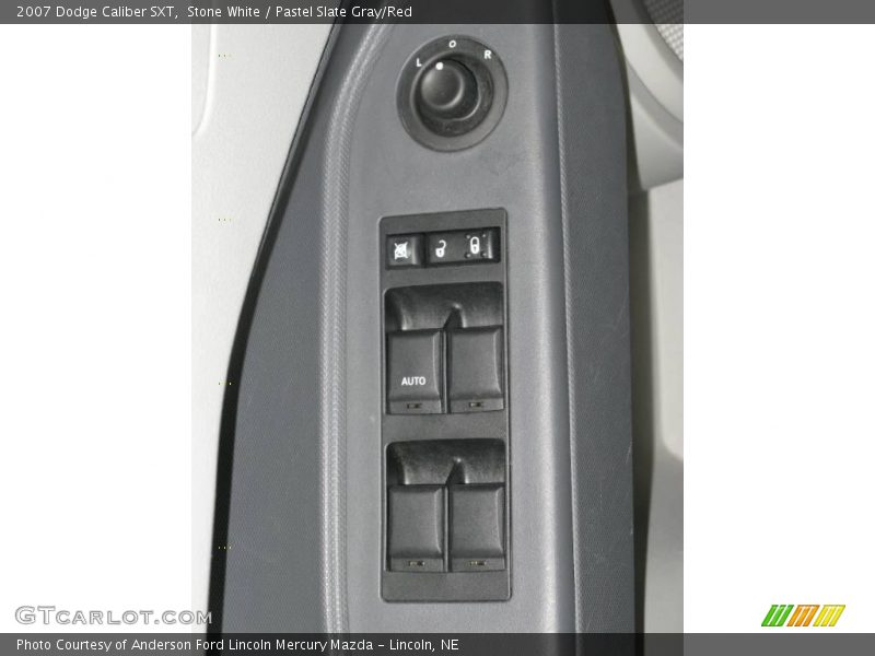 Stone White / Pastel Slate Gray/Red 2007 Dodge Caliber SXT