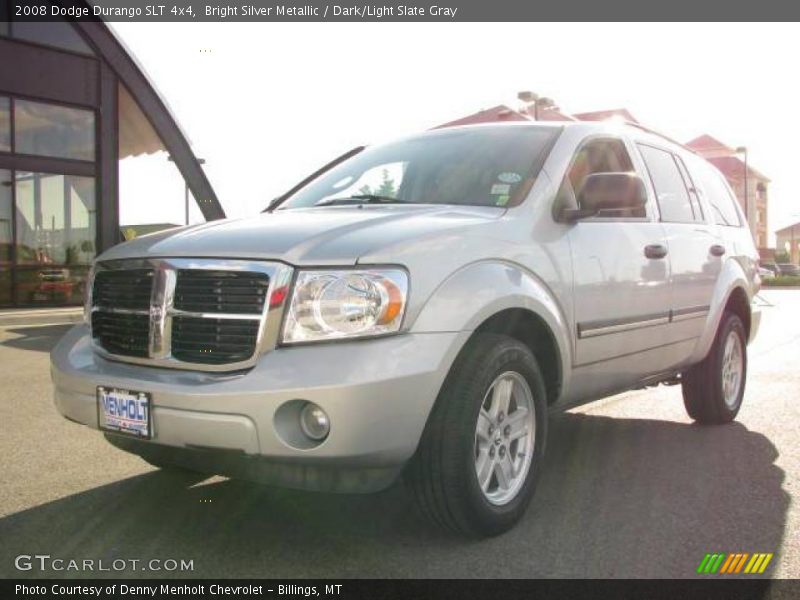 Bright Silver Metallic / Dark/Light Slate Gray 2008 Dodge Durango SLT 4x4