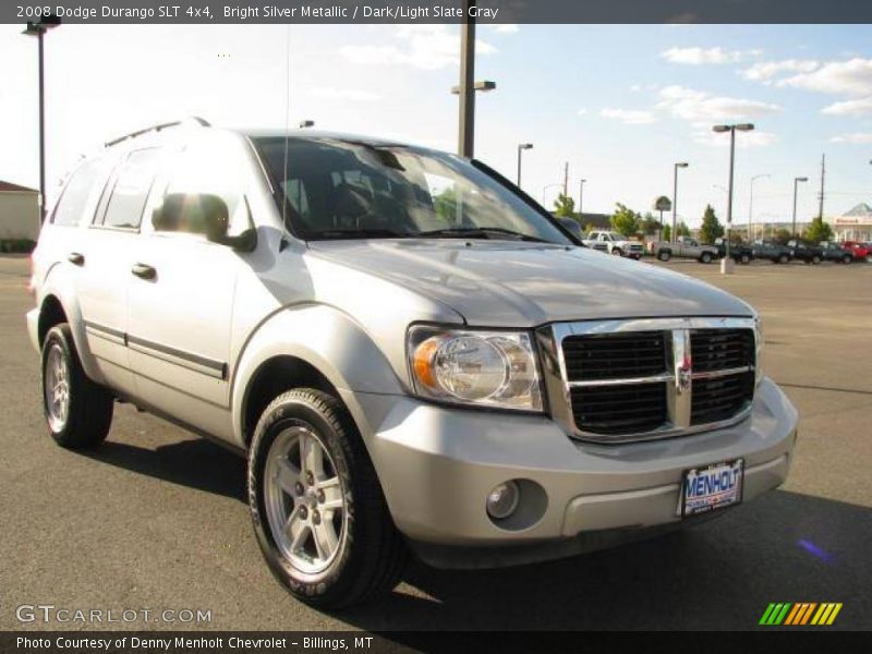 Bright Silver Metallic / Dark/Light Slate Gray 2008 Dodge Durango SLT 4x4