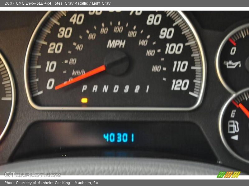 Steel Gray Metallic / Light Gray 2007 GMC Envoy SLE 4x4