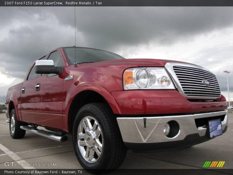 Redfire Metallic / Tan 2007 Ford F150 Lariat SuperCrew